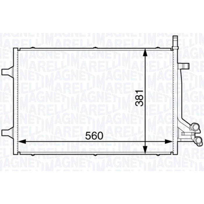 Magneti Marelli Klimakondensator 350203729000