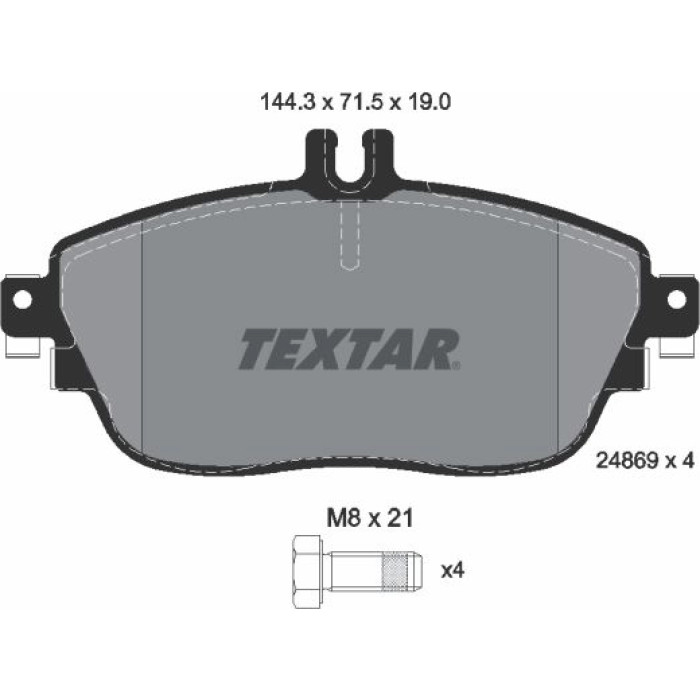 Textar Bremsbelagsatz 2486901