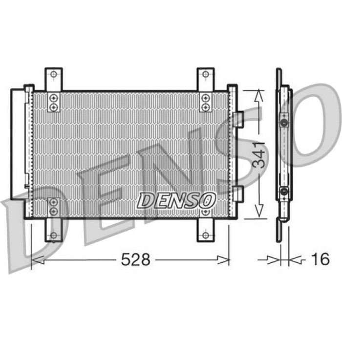 Denso Klimakondensator DCN21007 Denso Klimakondensator DCN21007