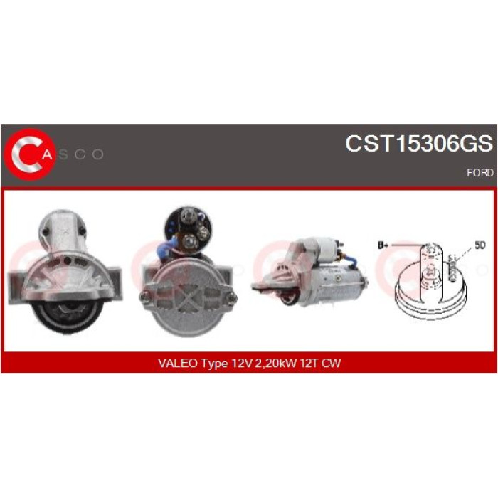 CASCO Anlasser CST15306GS CASCO Anlasser CST15306GS