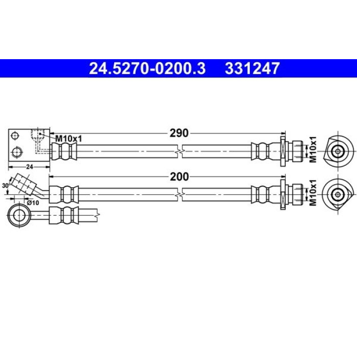 ATE Bremsschlauch 24.5270-0200.3