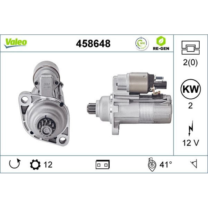Valeo Anlasser 458648 Valeo Anlasser 458648