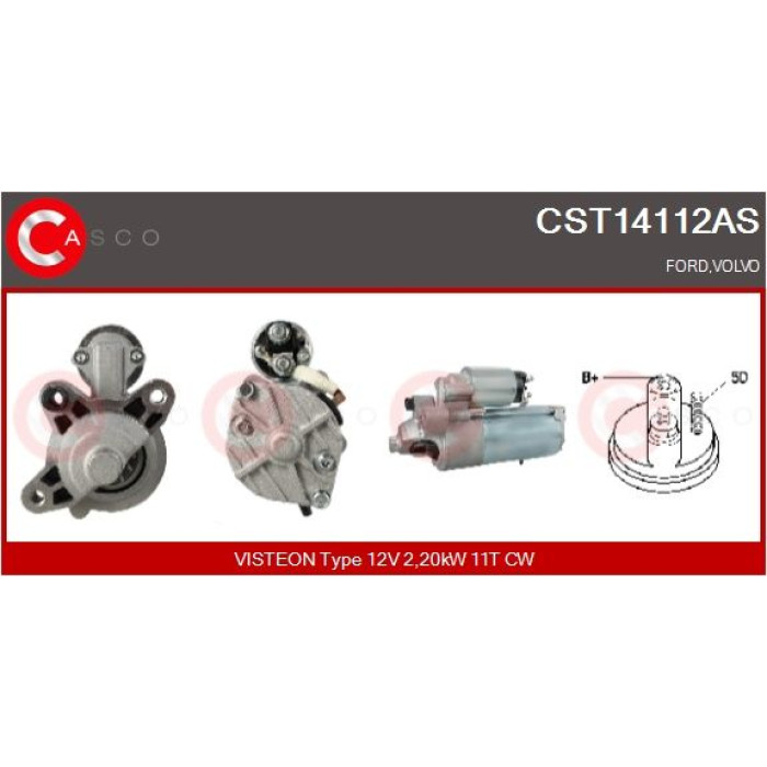 CASCO Anlasser CST14112AS CASCO Anlasser CST14112AS