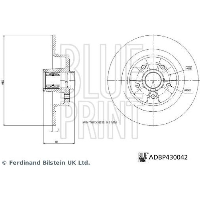 BluePrint BLUE PRINT Bremsscheibe ADBP430042
