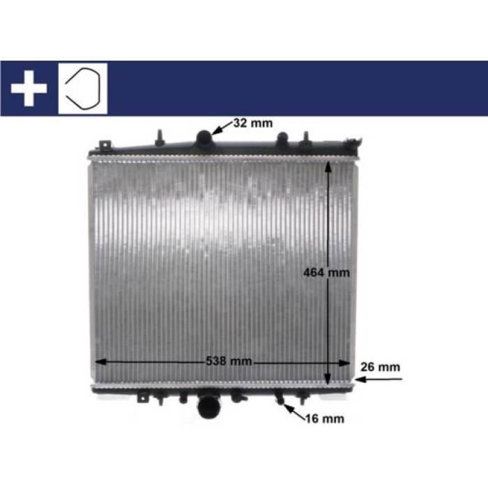 MAHLE Kühler, Motorkühlung CR 1435 000S MAHLE Kühler, Motorkühlung CR 1435 000S