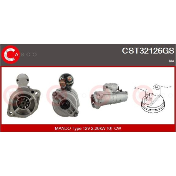 CASCO Anlasser CST32126GS CASCO Anlasser CST32126GS