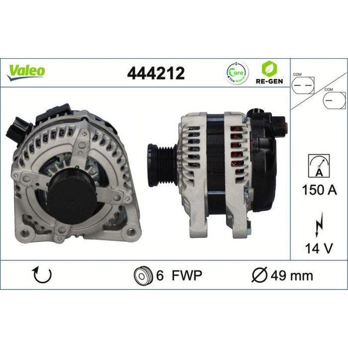 Valeo Lichtmaschine 444212 Valeo Lichtmaschine 444212