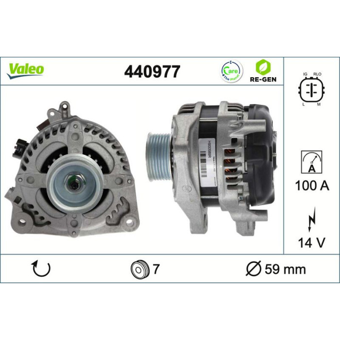Valeo Lichtmaschine 440977 Valeo Lichtmaschine 440977
