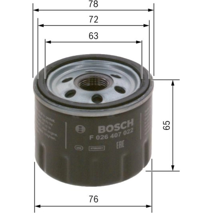 F 026 407 022 Bosch Ölfilter F 026 407 022 F 026 407 022 Bosch Ölfilter F 026 407 022