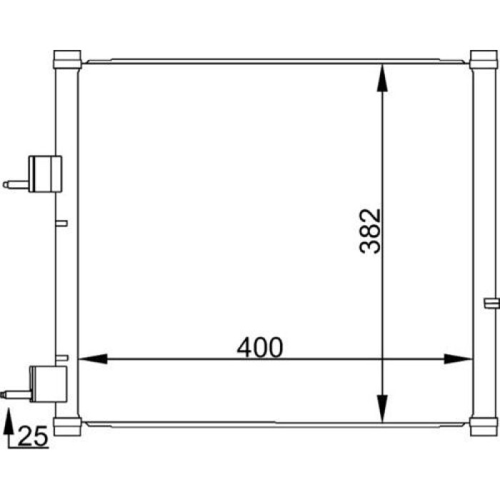 Kondensator, Klimaanlage AC 184 000S Kondensator, Klimaanlage AC 184 000S