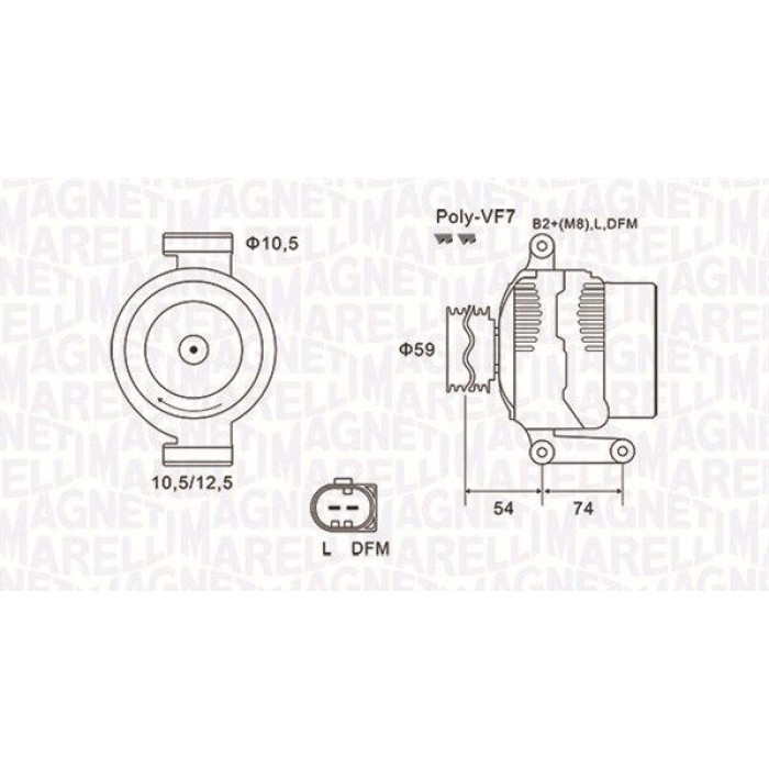 Magneti Marelli Lichtmaschine 063731922010 Magneti Marelli Lichtmaschine 063731922010