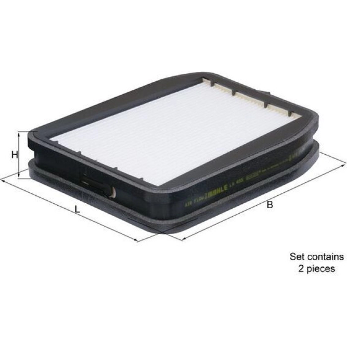 MAHLE Innenraumfilter LA 455/S, mit 4-Zonen Klimaautomatik, Partikelfilter, 185 x 212 x 40,3 mm – u. a. für Mercedes-Benz E-Klasse (W211), Mercedes-Benz E-Klasse T-Modell (S211) – OE Nummer 2118301218 - l MAHLE Innenraumfilter LA 455/S, mit 4-Zonen Klimaautomatik, Partikelfilter, 185 x 212 x 40,3 mm – u. a. für Mercedes-Benz E-Klasse (W211), Mercedes-Benz E-Klasse T-Modell (S211) – OE Nummer 2118301218 - l