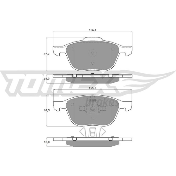 TX 13-05 TOMEX brakes Bremsbelagsatz, Scheibenbremse TX 13-05 TX 13-05 TOMEX brakes Bremsbelagsatz, Scheibenbremse TX 13-05