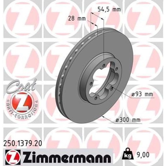 Zimmermann Bremsscheibe 250.1379.20 Zimmermann Bremsscheibe 250.1379.20