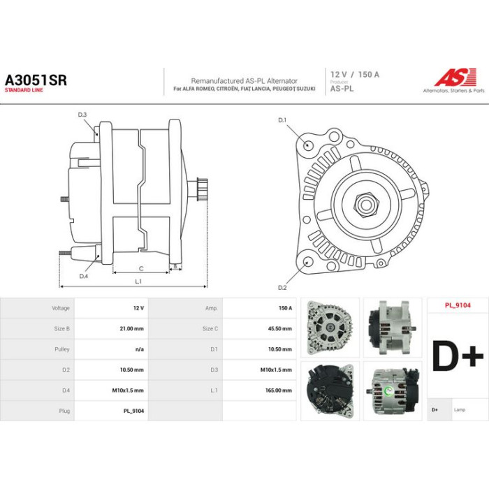 AS-PL Generator A3051SR