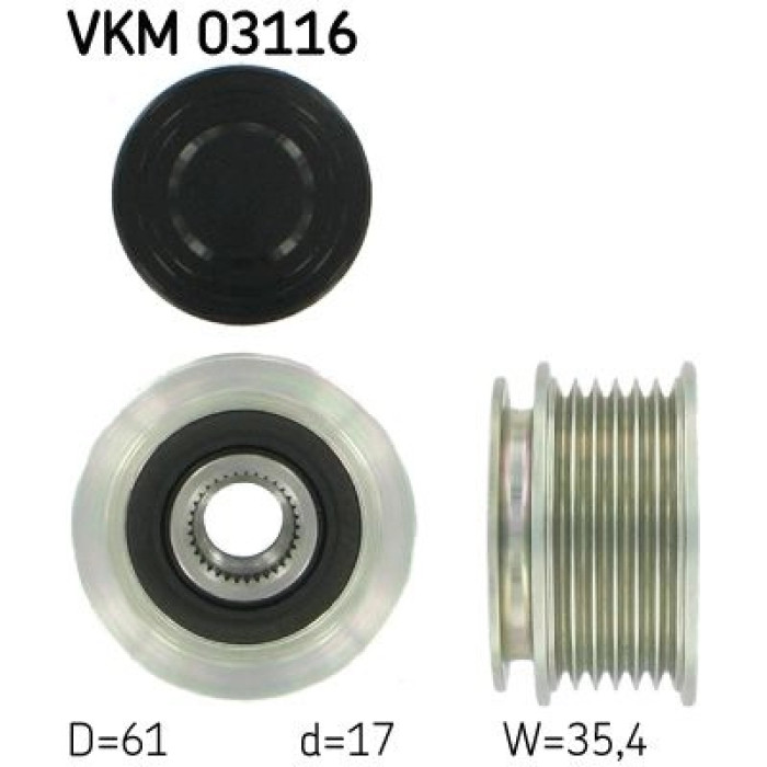 VKM 03116 SKF Generatorfreilauf 03116 VKM 03116 SKF Generatorfreilauf 03116