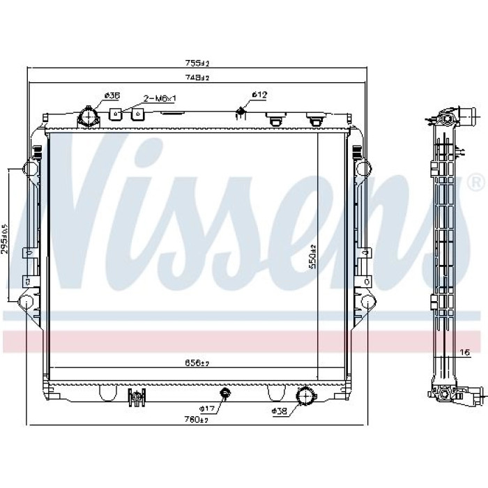 Nissens Wasserkühler PKW 606069 Nissens Wasserkühler PKW 606069