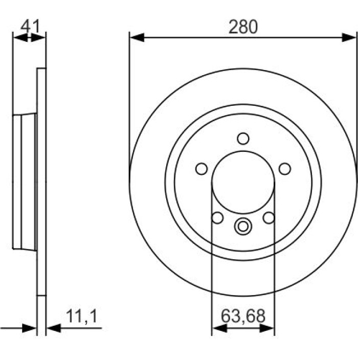 Bosch Bremsscheibe 0 986 479 691 Bosch Bremsscheibe 0 986 479 691