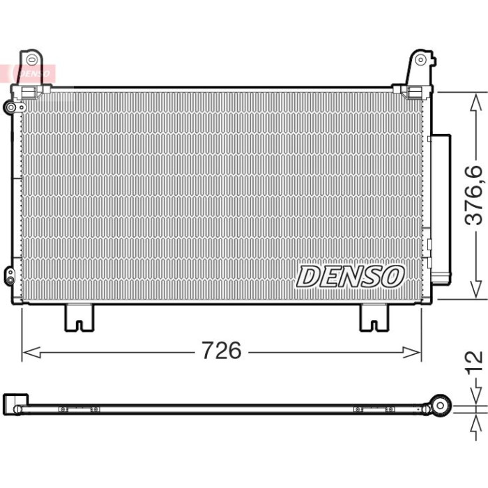 Denso Klimakondensator DCN40034 Denso Klimakondensator DCN40034