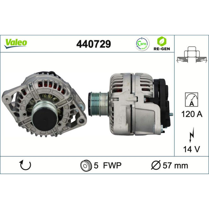 Valeo Lichtmaschine 440729 Valeo Lichtmaschine 440729