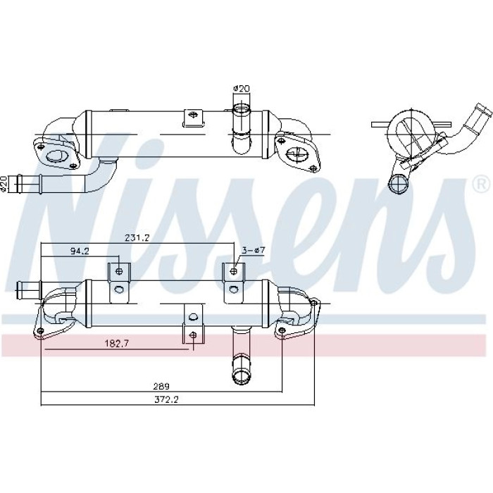 Nissens AGR-Kühler 989417 Nissens AGR-Kühler 989417