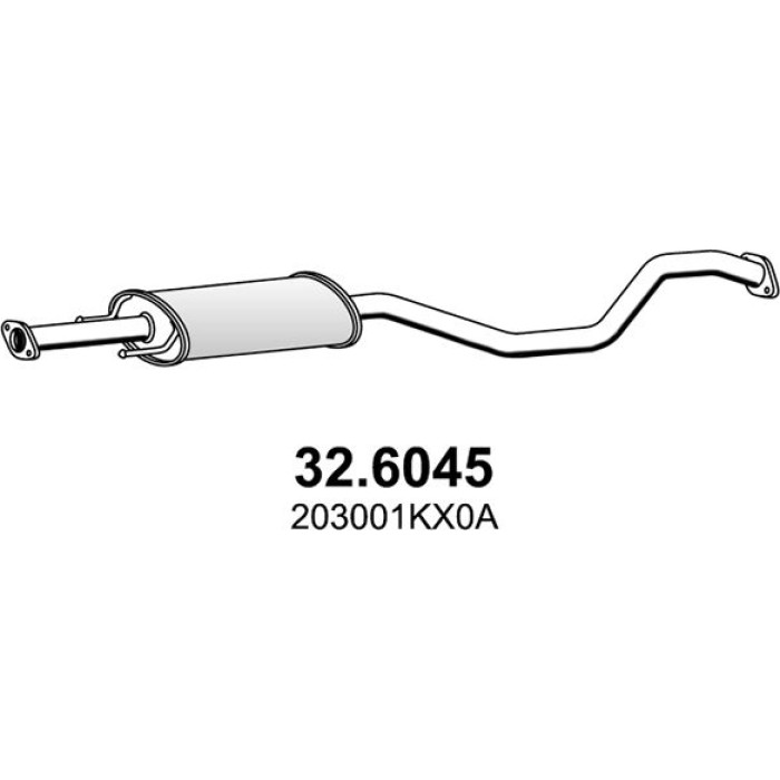 ASSO Mittelschalldämpfer 32.6045 ASSO Mittelschalldämpfer 32.6045