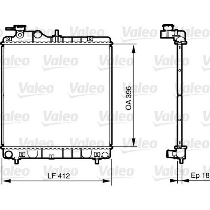 Valeo Motorkühler 735562 Valeo Motorkühler 735562