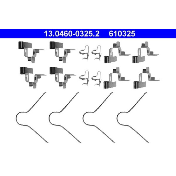 ATE Zubehörsatz Bremsbeläge 13.0460-0325.2 ATE Zubehörsatz Bremsbeläge 13.0460-0325.2