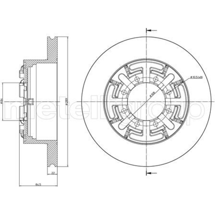 Cifam Bremsscheibe 800-477
