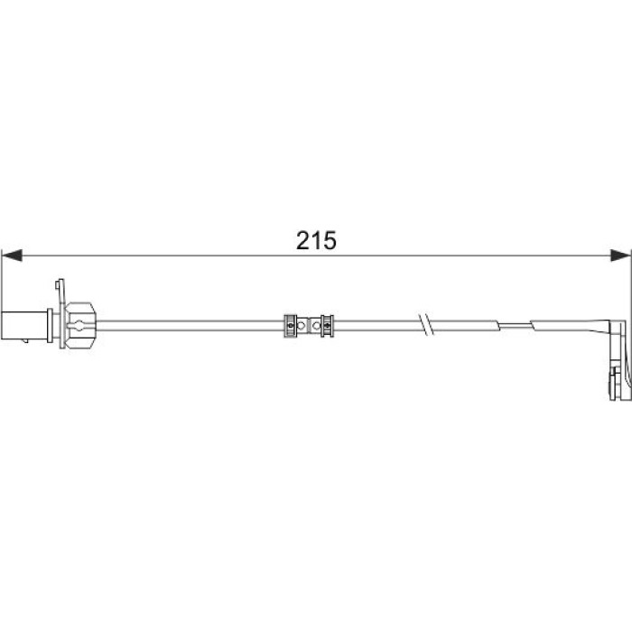 Bosch Bremsbelagverschleißsensor 1987474489 Bosch Bremsbelagverschleißsensor 1987474489