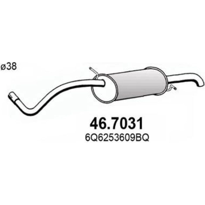 ASSO Endschalldämpfer 46.7031