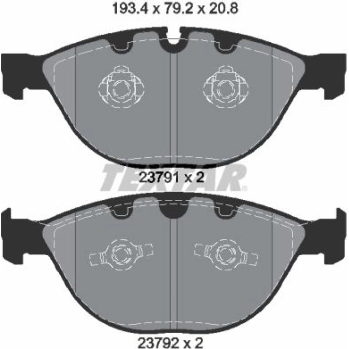 Textar Bremsbelagsatz 2379101 Textar Bremsbelagsatz 2379101