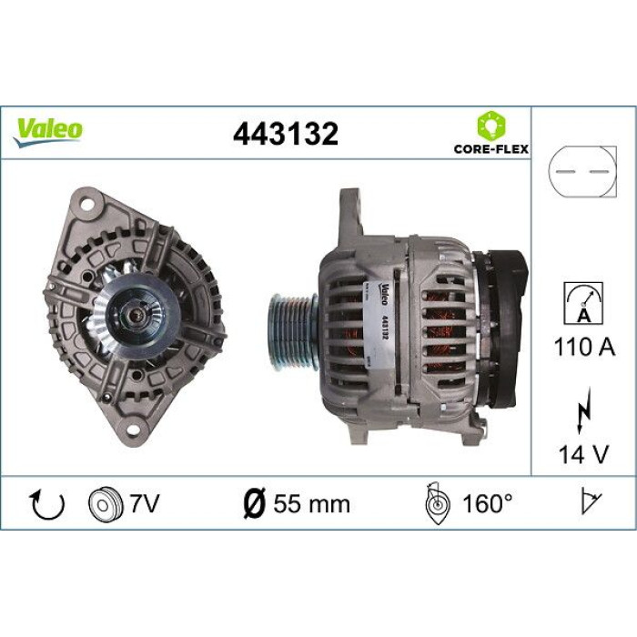 Valeo Lichtmaschine 443132 Valeo Lichtmaschine 443132