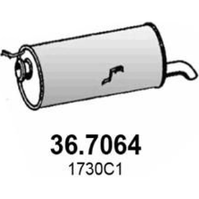 ASSO Endschalldämpfer 36.7064 ASSO Endschalldämpfer 36.7064