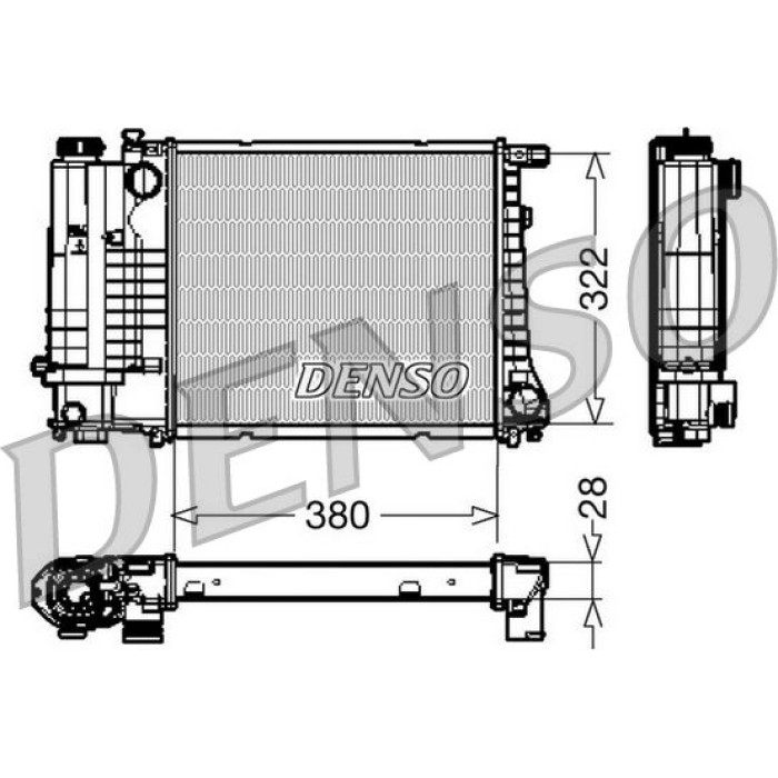 Denso Motorkühler DRM05044 Denso Motorkühler DRM05044