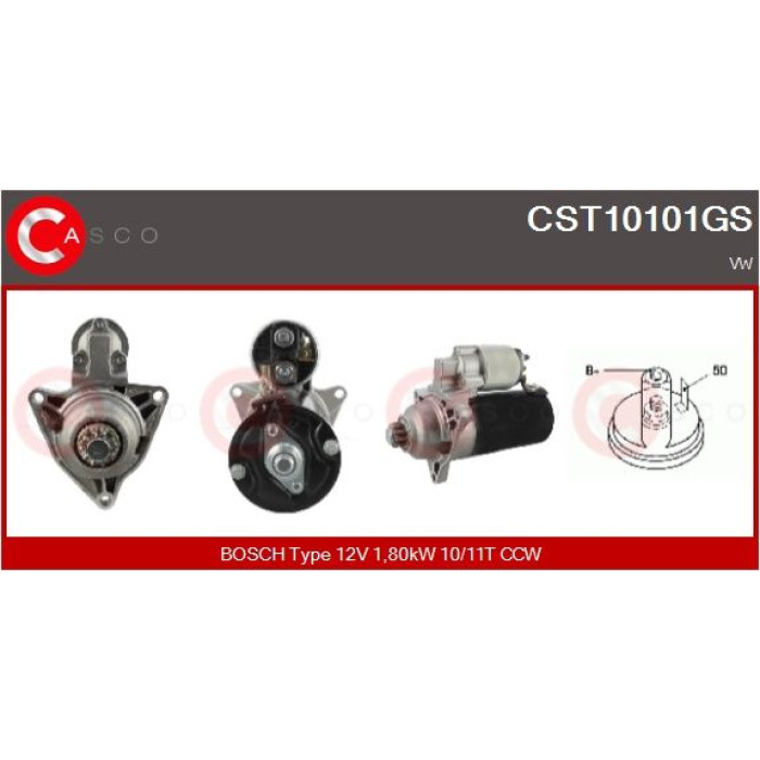CASCO Anlasser CST10101GS