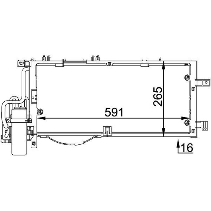 MAHLE Kondensator, Klimaanlage AC 309 000P MAHLE Kondensator, Klimaanlage AC 309 000P