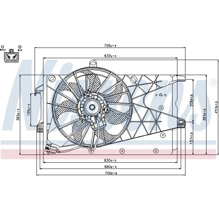 Nissens Kühlerlüfter PKW 85199 Nissens Kühlerlüfter PKW 85199