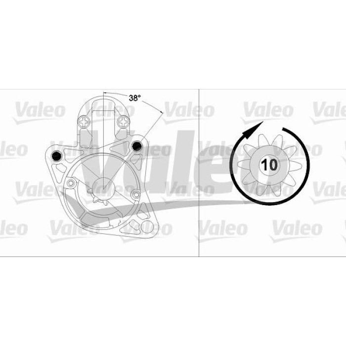 Valeo Anlasser 458207