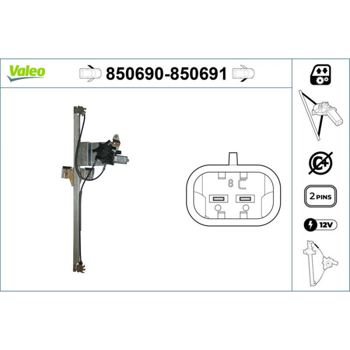 VALEO 850690 Fensterheber VALEO 850690 Fensterheber