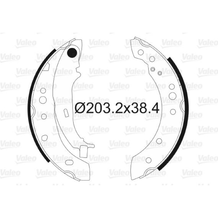Valeo Bremsbacken 564097 Valeo Bremsbacken 564097