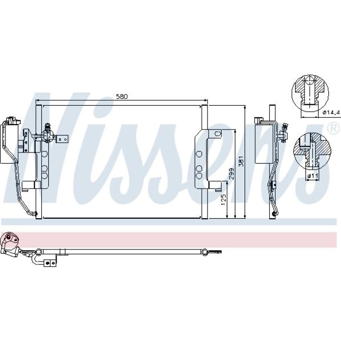 Nissens Klimakondensator PKW 94588