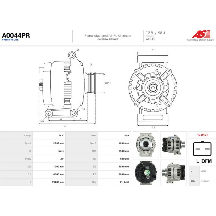 AS-PL Generator A0044PR