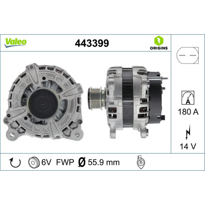 Valeo Lichtmaschine 443399 Valeo Lichtmaschine 443399