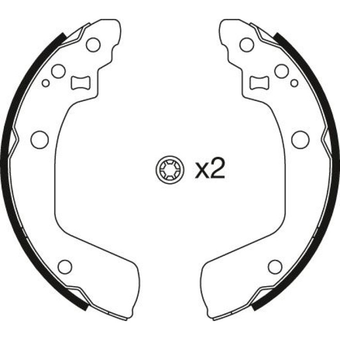 TRW Bremsbackensatz GS8793 TRW Bremsbackensatz GS8793