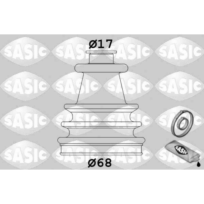 SASIC Faltenbalgsatz, Antriebswelle 2933403 SASIC Faltenbalgsatz, Antriebswelle 2933403