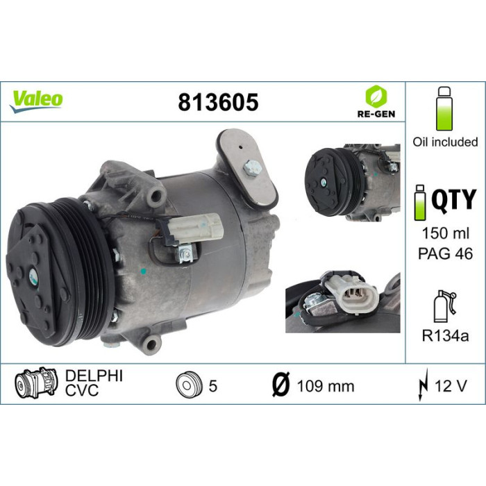Valeo Kompressor 813605 Valeo Kompressor 813605