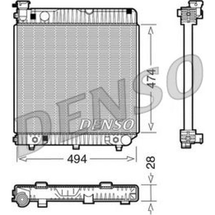 Denso Motorkühler DRM17002 Denso Motorkühler DRM17002