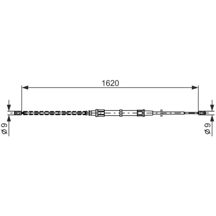 Bosch Handbremsseil 1987477704 Bosch Handbremsseil 1987477704