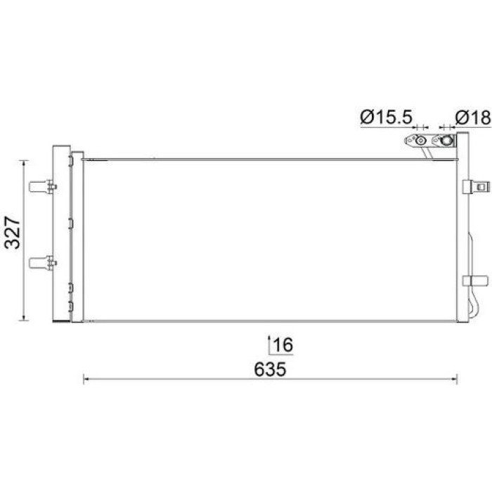 MAHLE Kondensator, Klimaanlage AC 42 000S MAHLE Kondensator, Klimaanlage AC 42 000S